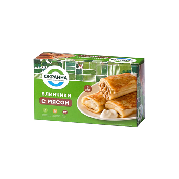 картинка Блинчики с мясом 450г от магазина Окраина
