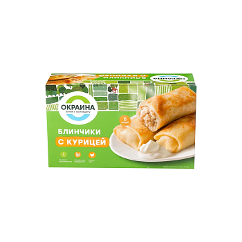 картинка Блинчики с курицей 450г от магазина Окраина