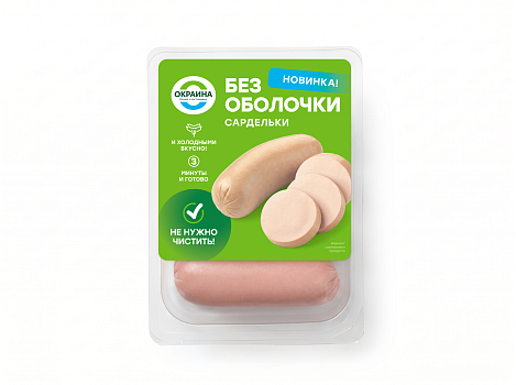 картинка Сардельки без оболочки Окраина защ/атм 360г шт от магазина Окраина