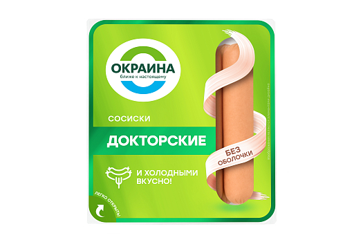 картинка Сосиски Докторские (без оболочки) 300г от магазина Окраина