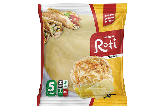 картинка Лепёшка сырная Roti 450г(5шт/уп) от магазина Окраина